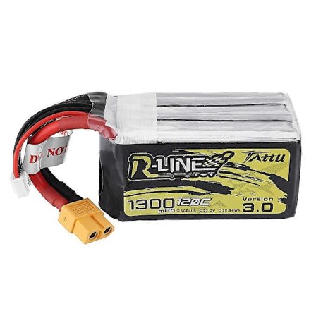 TATTU R-LINE V3.0 6S 22.2V 1300mAh 120C 6S1P LiPo Batteri XT60 Plugg for Mark5 HD iFlight Nazgul5 V3