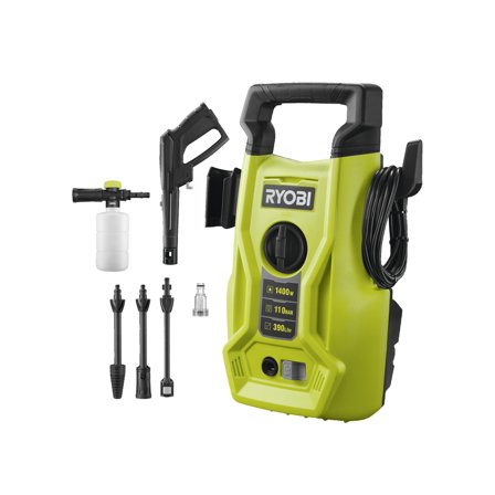 Ryobi RY110PWA Högtryckstvätt 1400 W, Städ- & rengöringsmaskiner