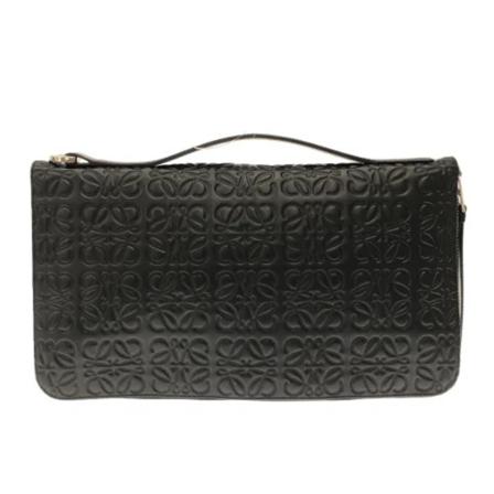 Loewe Pre-owned, Pre-owned Clutch Zwart, Dames, Maat:ONE Size,stof