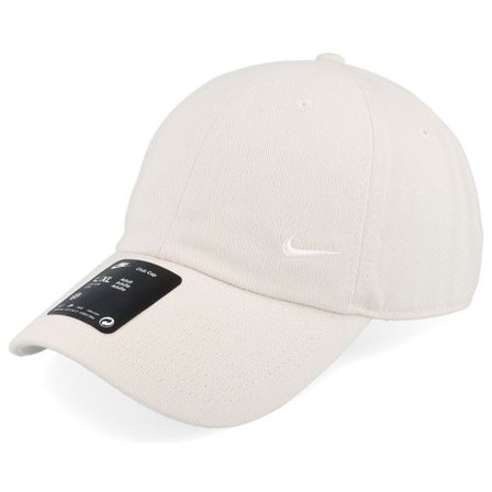 Nike - Beige unconstructed Keps - Club Swoosh Light Orewood Brown/Sail Dad Cap @ Hatstore