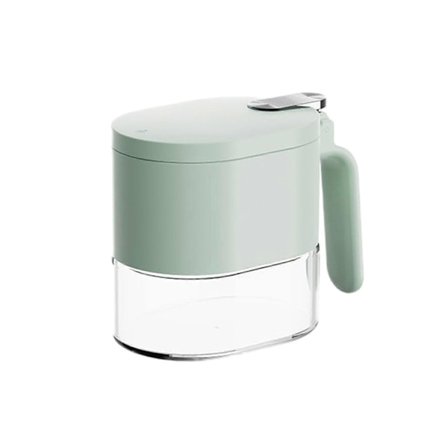 Glasbehållare med lock och skedar, pepparskålar, kryddburkar med infällbara skedar och lufttäta lock