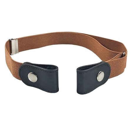 Relaxbälte / Bälte - Elastiskt skärp utan spänne - Brun