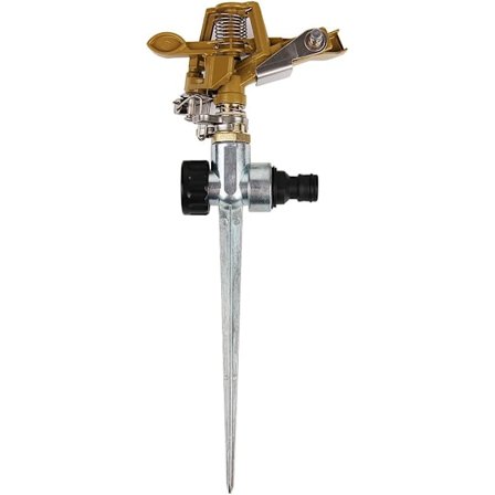 Kastelupiikki, kastelualue jopa 26 m, puutarhan impulssikastelija, nurmikon kastelija, sektori