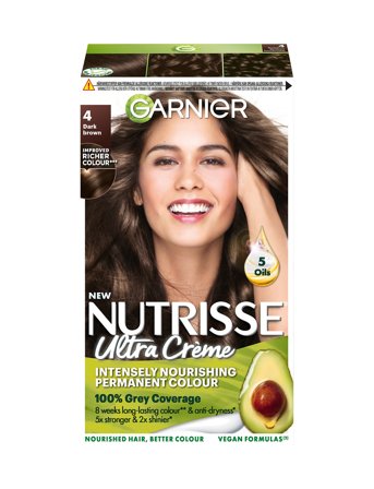 Garnier Garnier Nutrisse Ultra Crème 4.0 Dark Brown - Nude - 1 stk
