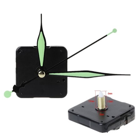 DIY Quartz Clock Movement Silence Quartz Clock Core Tillbehör Tillbehör för väggmonterade spetsiga nålar Tillbehör