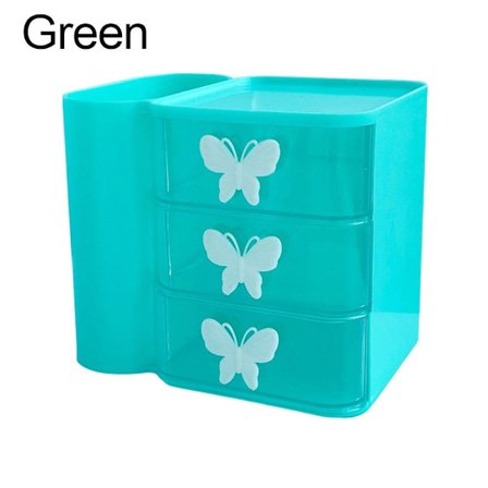 Desktop Opbevaring Case Diverse Opbevaringsboks GRØN