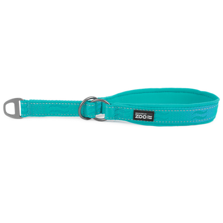Selected by ZOO - Hundehalsbånd Rufus halv jern 25 mm x 45-55 cm Turkis - Hund - Halsbånd - ZOO.no