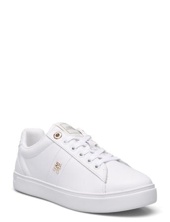 Elevated Essent Sneaker Monogram Matalavartiset Sneakerit Tennarit White Tommy Hilfiger