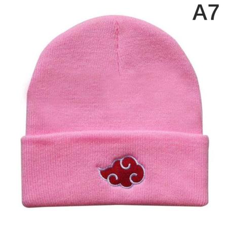 Höst Vinter Varm Hat Anime Naruto Cosplay Red Cloud Vortex Em A7