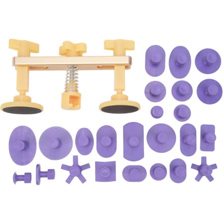 Bilskada dragare set, bil dubbelpol bro, lackfri buckla lyftare för att ta bort bucklor på bilkaross