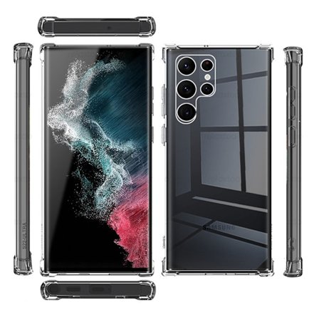 Samsung Galaxy S23 Ultra - Tunt Genomskinligt Skydd Skal