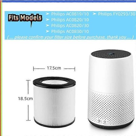 Filter för Philips FY0293/30/AC0820/AC0830/ACO819/AC0820/AC0830 Luftrenare Filter Professionell Ersättning