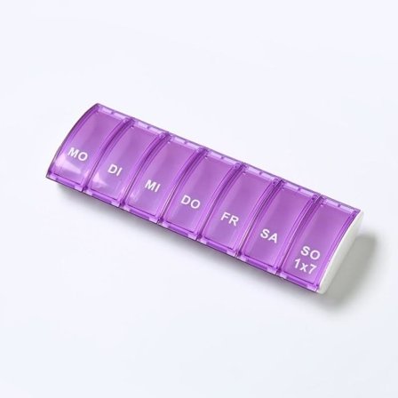 Pilleboks Medicinboks Ugedoseringspilleboks 7 Rum Lilla