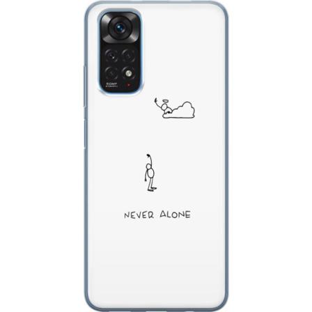 Xiaomi Redmi Note 11 Gennemsigtig cover Aldrig Alene