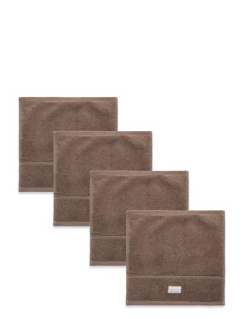 Premium Towel 30X30 4-Pack Home Textiles Bathroom Textiles Towels & Bath Towels Face Towels Brun GANT*Betinget Tilbud