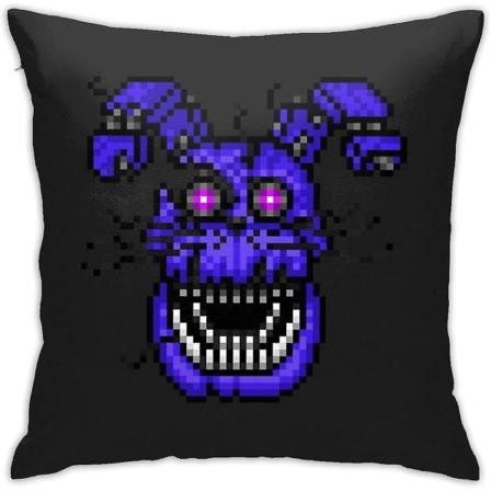 Five Nights At Freddys 4 - Nightmare Bonnie - Pixel Art Kuddfodral Dekor Case för Soffa Sovrum 18"x18""-2"