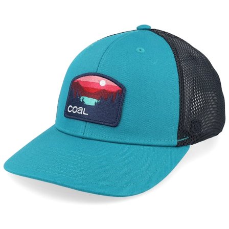 Coal - Grønn trucker Caps - Hauler Low One Teal Trucker @ Hatstore