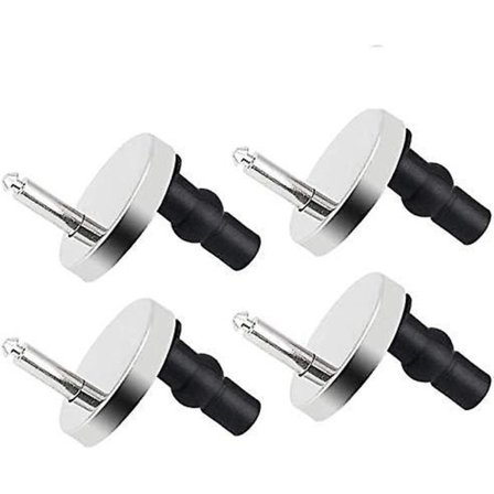 4 st gångjärnsskruvsats i rostfritt stål och gummi reservdelar för C-bricka fixering [DB]