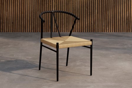 Venture Home Alfons Matstol Svart, Utemöbler