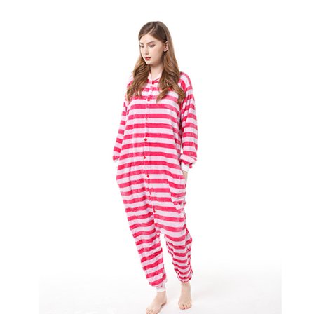 Katt Barn Pyjamas Vuxna män och kvinnor Hem One Piece Pyjamas
