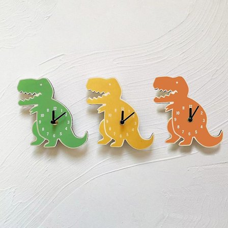 Dinosaurveggklokke for kontor, stue, hjemmedekor 17*15cm ZD FT