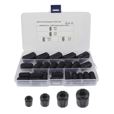 25 stk. Ferrittkjerne Ledningsring Choke Støyundertrykker Filter for Strømledning Kabel p202411261046 s202412241028