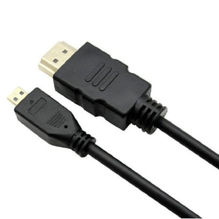 1,5 m Micro HDMI - HDMI-sovitin, standardiversio 1.4, mobiilipuhelimen Micro HDMI - HDMI-sovitinkaapeli