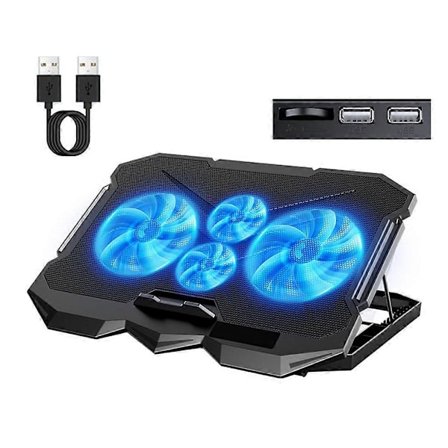 Laptop Kylplatta Kraftfullt Kylsystem med 2 USB-portar Lätt att Bära
