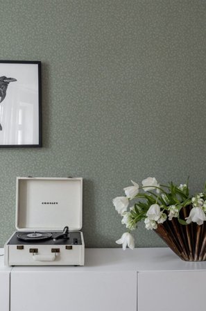 Duro Tapet, Folke 538-05 Flora, L, Grön, Färg & tapeter