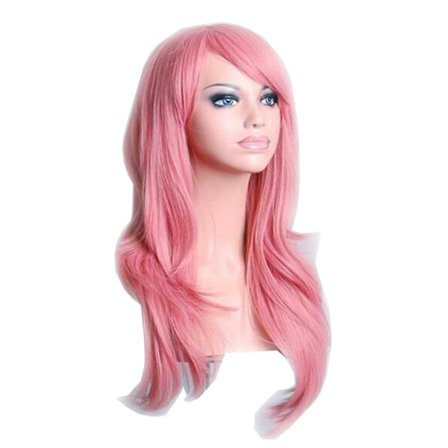 Pink Paryk 70cm Cosplay Kostume pink - Perfet