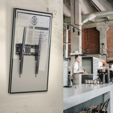 Deltaco OFFICE Tilted Vertical TV Mount 37"-75", 75kg VESA