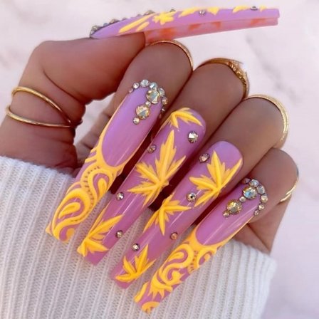 Pitkät T-muotoiset tekokynnet Ballerina tekokynnet 3 3