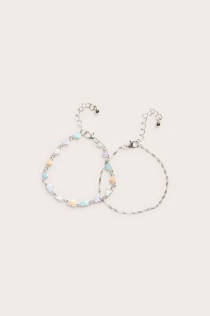 Kappahl | 2-pk. armbånd Sølv ONE SIZE | Sølv