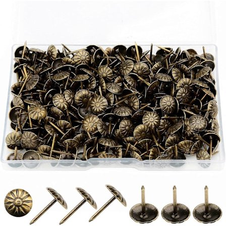 300 kpl verhoilunauloja, vintage-verhoilunauloja, nastoja verhoiltuihin sohvanoviin ja muihin huonekaluihin