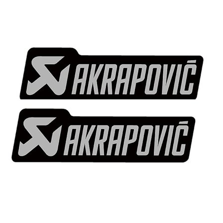 Epoxy motorsykkel klistremerker for Akrapovic-logo, vanntette klistremerketilbehør