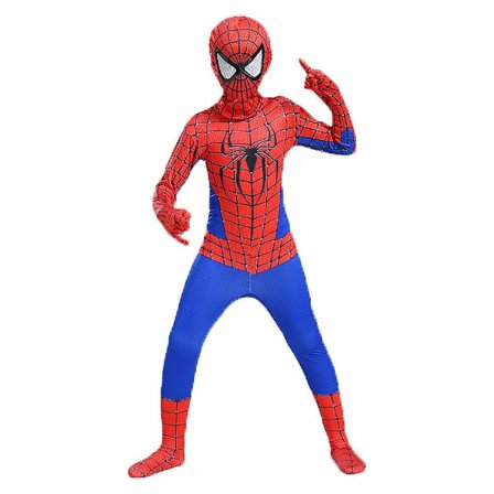 Super Hero Spiderman Cosplay Jumpsuit för barn red 120-130cm blue red 100-110cm