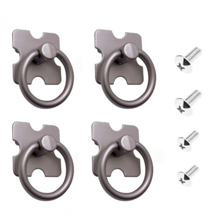 4 kpl Vintage-huonekalukahvaa, laatikon vetokahva, antiikki