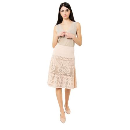 D.Exterior, Short lace skirt Beige, Dames, Maat:L