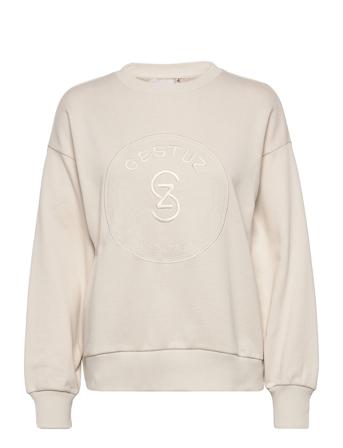 Birtagz Logo Sweatshirt Cream Gestuz