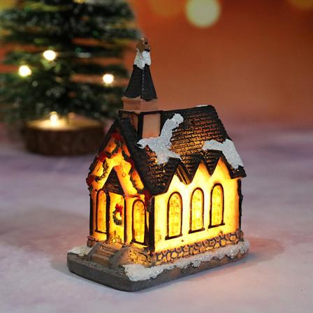 Julelandsbyhus med LED-lys Resin Luminous Villages Bu