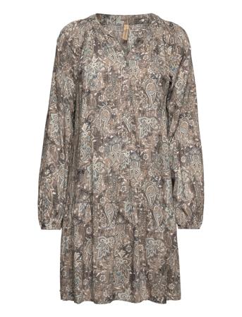 Sc-Jana Knelang Kjole Brun Soyaconcept*Betinget Tilbud