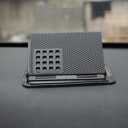 Silikon 360 roterende telefonholder Sklisikker matte bil