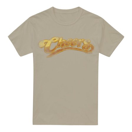 Cheers Herr T-shirt med Sliten Look XL Sand