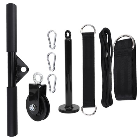 9 stk DIY treningsutstyrsett Lastepinne Trekk Triceps Trening Nedtrekk Talje
