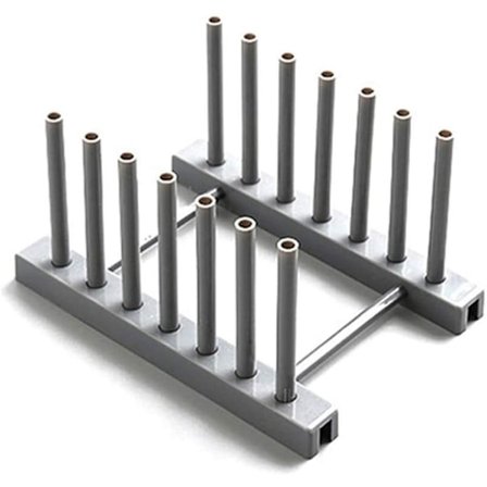 Köksredskap Tallrikshållare Grytunderlägg Kökshylla Avlopp Grå