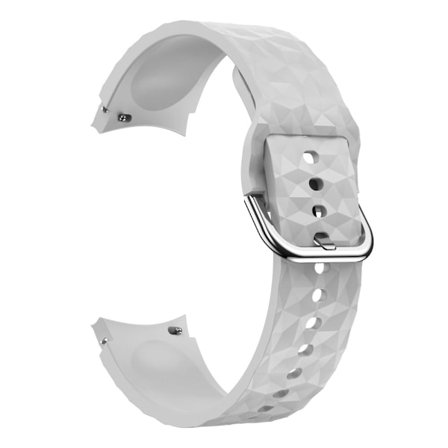 Samsung Galaxy Watch 5 / 5 Pro / 4 klockarmband i silikon i rombstil - Grå