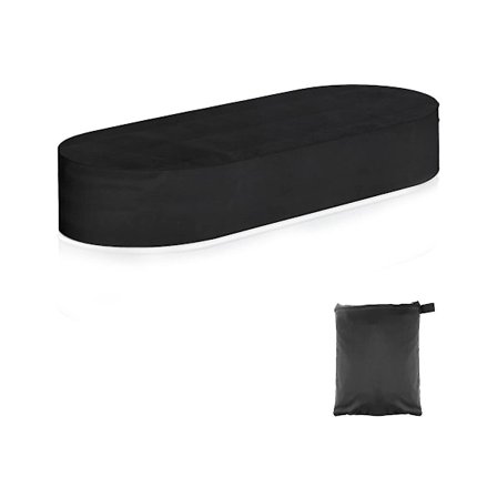 6ft Oval Lagertankbassengdeksel, vanntett Lagertankdeksel med oppbevaringspose, slitesterk 420d Oxford