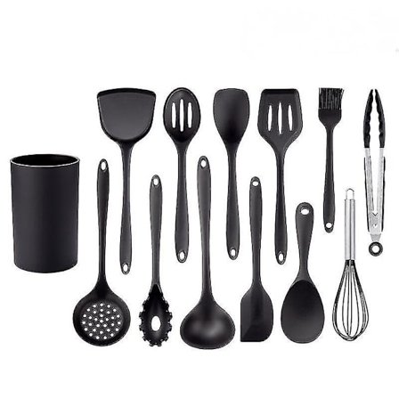 Silikonesæt til køkkenredskaber, non-stick silikone, varmebestandigt køkkengrej