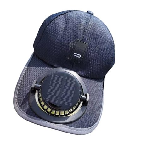 Kesäinen aurinkohattu irrotettavalla aurinkokennotuulettimella, hengittävä muotoilu patikointiin ja matkustamiseen