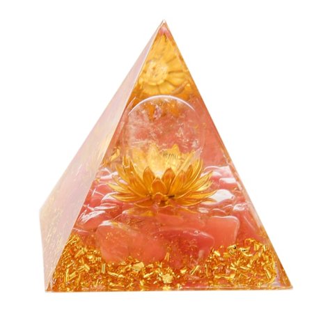 Krystal Pyramide Knust Sten Tårn Hjem Dekoration Desktop Håndlavet Ornament til Stress Reducere Healing Meditation